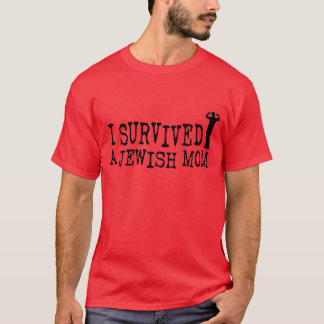 Jag överlevde en judisk mamma - judehumor tee shirt
