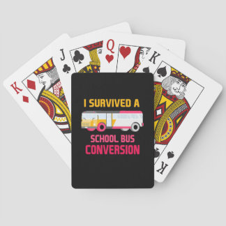 Jag Överlevde en omställning av Buss i skolan Casinokort
