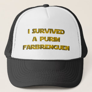 Jag överlevde en Purim Farbrenguen Truckerkeps