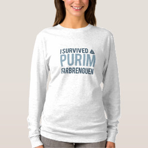 Jag överlevde en purimfarbrengen t-shirt