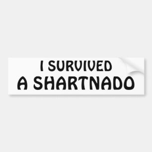 Jag överlevde en Shartnado! Bildekal