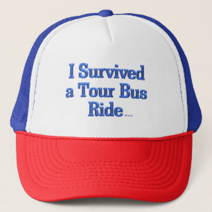 Jag Överlevde en Tour Buss Ride-truckerkeps Truckerkeps