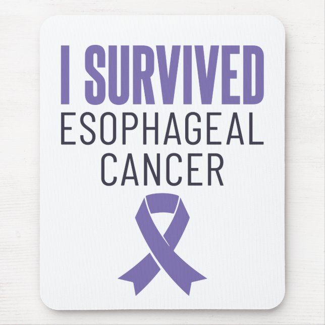 Jag Överlevde Esophageal Cancer Warrior Survivor Musmatta (Framsidan)