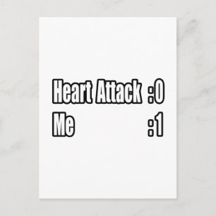 Jag Överlevde ett hjärtattack (resultattavla) Vykort