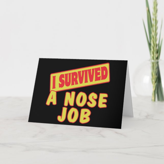 JAG ÖVERLEVDE ETT NOSE-JOBB KORT (Framsida)