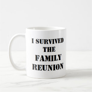jag överlevde familjens återträff kaffemugg