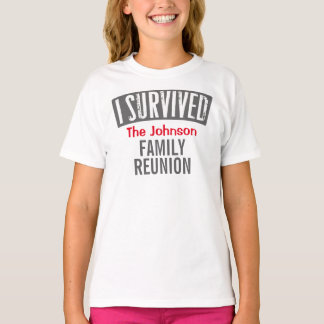 Jag överlevde - familjmötet - personifierar det tee shirt