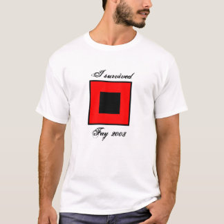 Jag överlevde fayen 2008 t shirt