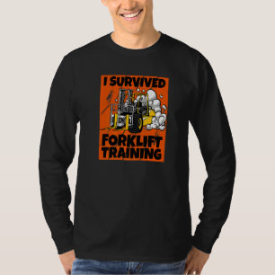 Jag Överlevde Forklift-träning New Forklift Operat T Shirt