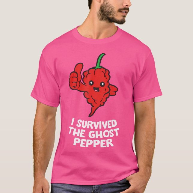 Jag Överlevde Ghost Pepper T Shirt (Framsida)