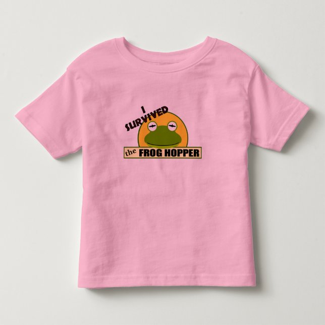 Jag överlevde grodahopperen t-shirt (Framsida)