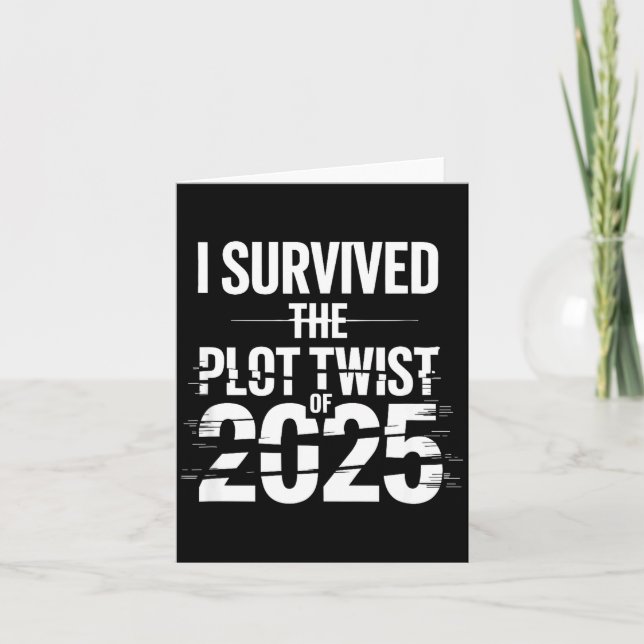 Jag överlevde handlingstvisten 2025 Rolligt 2026 N Kort (Framsida)