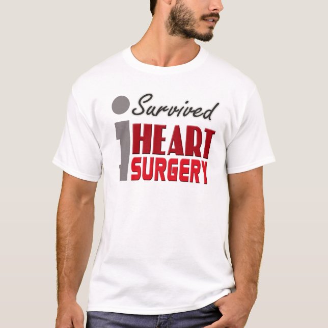 Jag överlevde hjärtakirurgiskjortan t-shirt (Framsida)