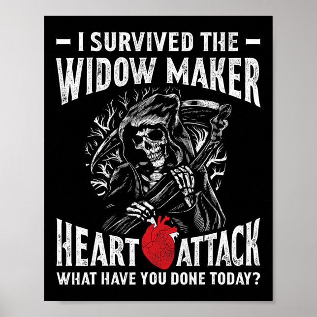 Jag Överlevde hjärtattack i änkan. Poster (Framsidan)