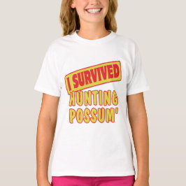 JAG ÖVERLEVDE HUNDPOSSUM T-SHIRT