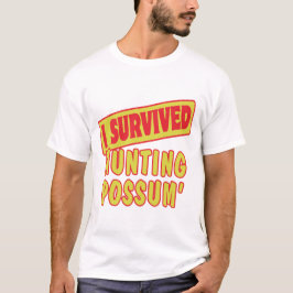 JAG ÖVERLEVDE HUNDPOSSUM TRÖJA