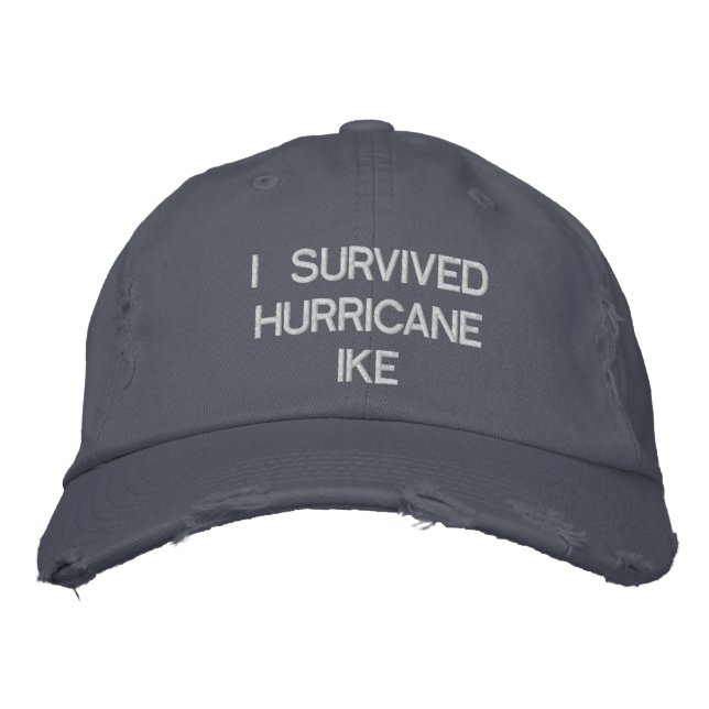 JAG ÖVERLEVDE HURRICANE IKE CAP BRODERAD KEPS (Framsida)