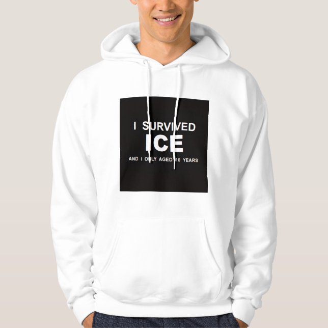 Jag överlevde ICE Hoodie (Framsida)