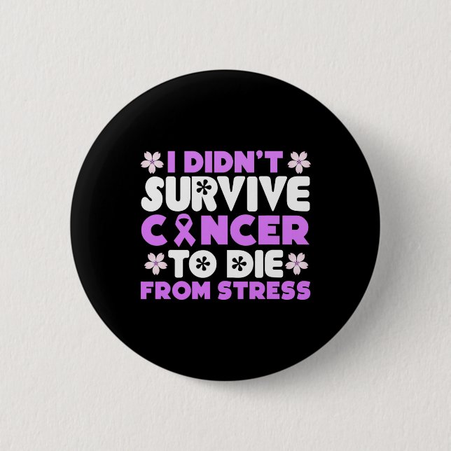 Jag överlevde inte cancer för att dö av stress - V Knapp (Framsida)