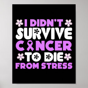 Jag överlevde inte cancer för att dö av stress - V Poster