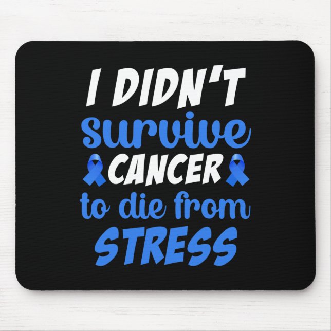 Jag överlevde inte cancer för att dö av... - Värld Musmatta (Framsidan)