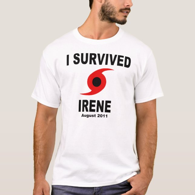 JAG ÖVERLEVDE IRENE Augusti 2011 T-shirt (Framsida)