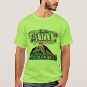 Jag överlevde islandvulkan t-shirt