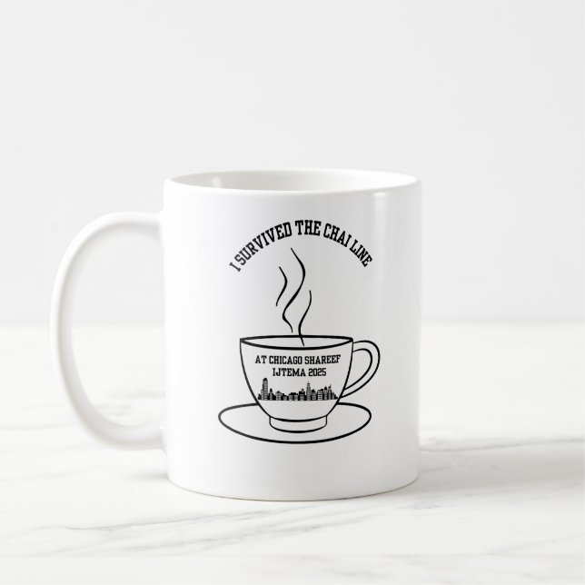 Jag överlevde kajlinjen på Chicago Shareef Ijtema Kaffemugg (Vänster)