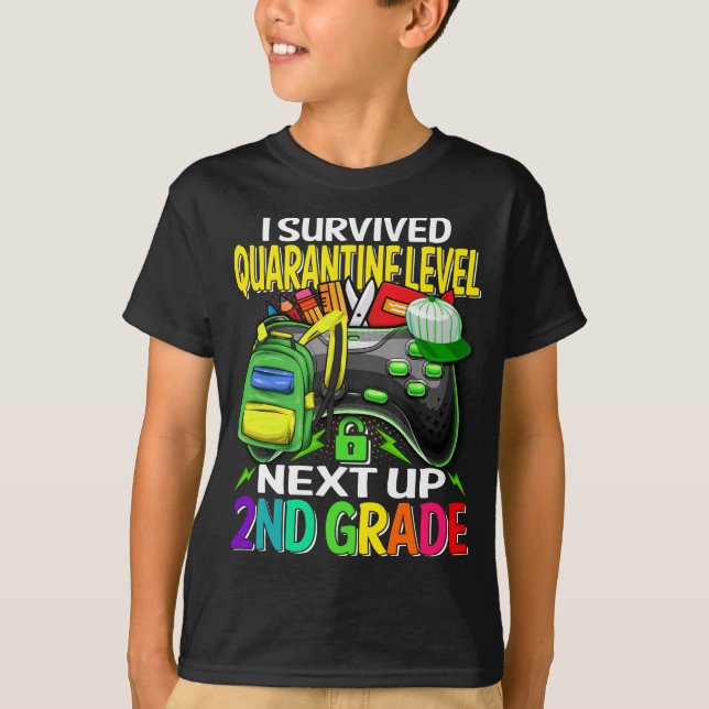 Jag Överlevde karantänmatchen nästa upp till andra T Shirt (Framsida)