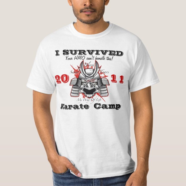 Jag Överlevde Karate Camp T Shirt (Framsida)