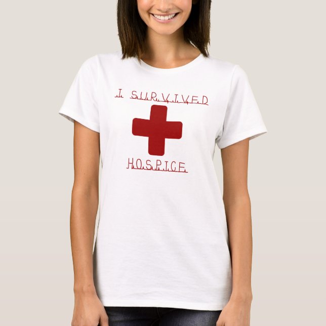 JAG ÖVERLEVDE KLOSTERHÄRBÄRGEN TEE SHIRT (Framsida)