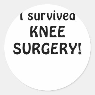 Jag överlevde knäkirurgi runt klistermärke