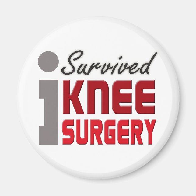 Jag Överlevde Knee Surgery Magnet (Framsidan)