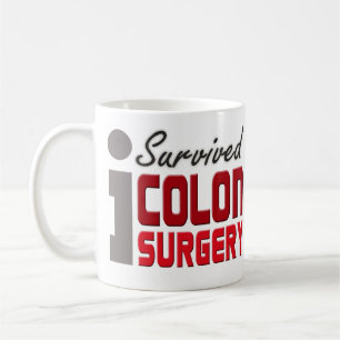 Jag överlevde kolonkirurgimuggen kaffemugg