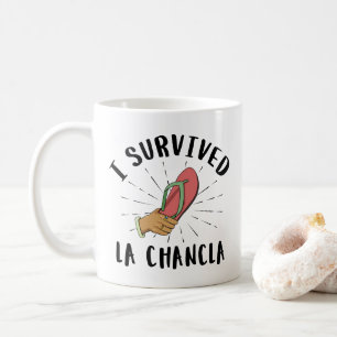 Jag Överlevde La Chancla - Mexikanska Mor Funny Jo Kaffemugg