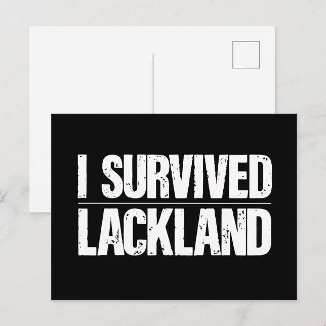 Jag Överlevde Lakkland AFB grundläggande militärut Vykort (Fram/baksida)