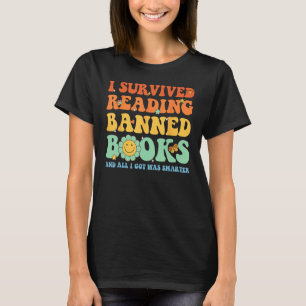 Jag Överlevde läsning Bannad Bokar Bok Bookahok T Shirt