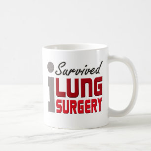 Jag överlevde Lungkirurgimuggen Kaffemugg