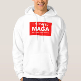 Jag överlevde MAGA Hoodie
