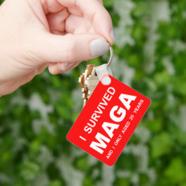 Jag överlevde MAGA Nyckelring