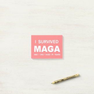 Jag överlevde MAGA Post-it Block