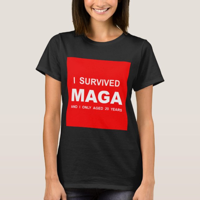 Jag överlevde MAGA T Shirt (Framsida)