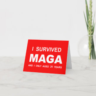 Jag överlevde MAGA Tack Kort