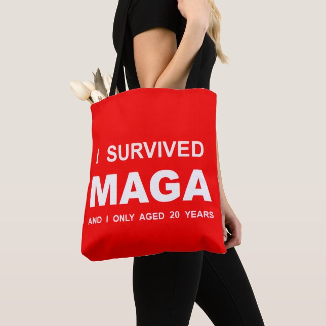 Jag överlevde MAGA Tygkasse (Närbild)