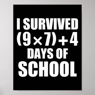 Jag överlevde matteekvation 67 skoldagar poster
