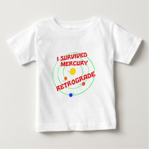 Jag överlevde mercuryen Retrograde rött T-shirt