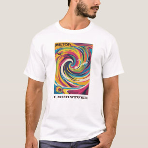 Jag överlevde Milton orkan okt 9 2024 Florida T Shirt