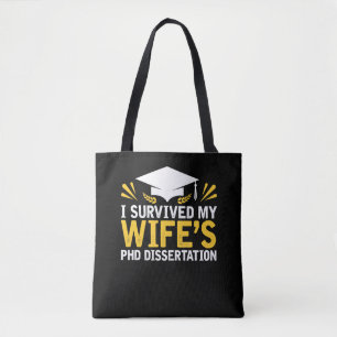 Jag överlevde min fru PhD-avhandlingen Tygkasse