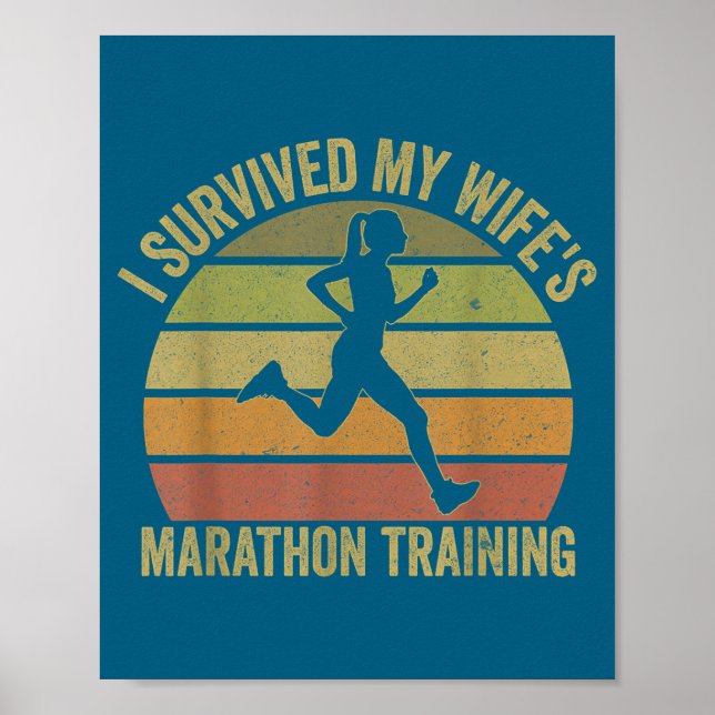 Jag överlevde min frus maratonsträning halva poster (Framsidan)