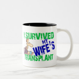 Jag Överlevde min frus transplantation Två-Tonad Mugg